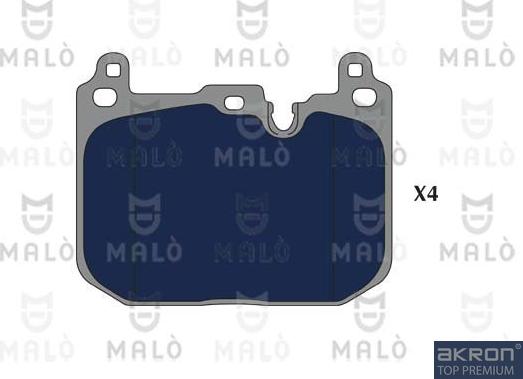 AKRON-MALÒ 1051184 - Гальмівні колодки, дискові гальма autocars.com.ua