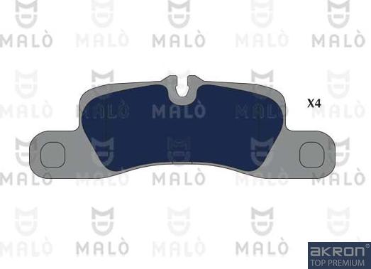 AKRON-MALÒ 1051206 - Гальмівні колодки, дискові гальма autocars.com.ua