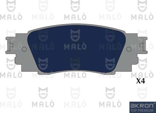 AKRON-MALÒ 1051213 - Гальмівні колодки, дискові гальма autocars.com.ua