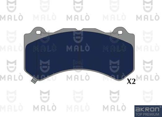 AKRON-MALÒ 1051228 - Гальмівні колодки, дискові гальма autocars.com.ua
