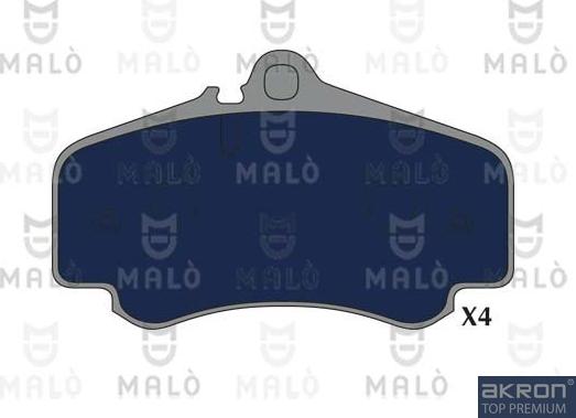 AKRON-MALÒ 1051232 - Гальмівні колодки, дискові гальма autocars.com.ua