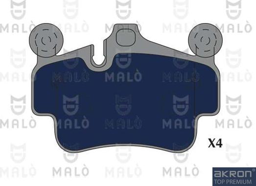 AKRON-MALÒ 1051240 - Гальмівні колодки, дискові гальма autocars.com.ua