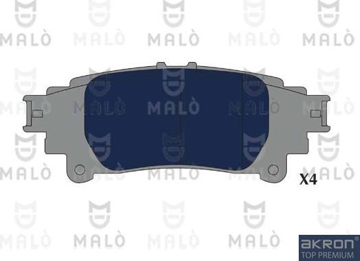 AKRON-MALÒ 1051258 - Гальмівні колодки, дискові гальма autocars.com.ua