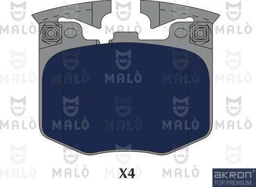 AKRON-MALÒ 1051260 - Гальмівні колодки, дискові гальма autocars.com.ua