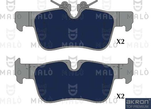 AKRON-MALÒ 1051301 - Гальмівні колодки, дискові гальма autocars.com.ua