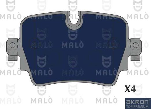 AKRON-MALÒ 1051302 - Гальмівні колодки, дискові гальма autocars.com.ua