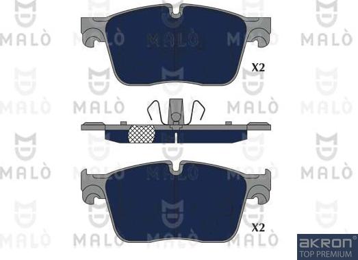 AKRON-MALÒ 1051307 - Гальмівні колодки, дискові гальма autocars.com.ua