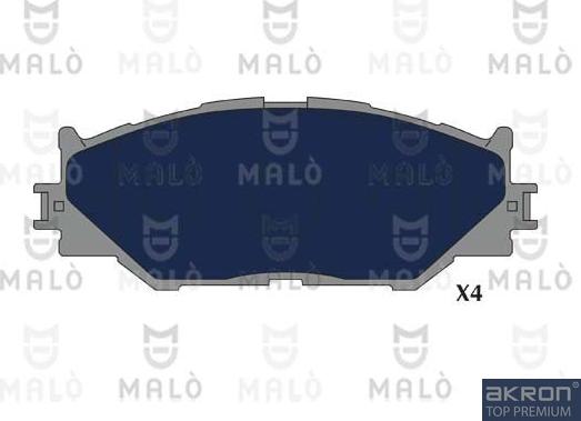 AKRON-MALÒ 1051326 - Гальмівні колодки, дискові гальма autocars.com.ua