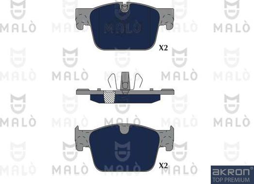 AKRON-MALÒ 1051334 - Гальмівні колодки, дискові гальма autocars.com.ua