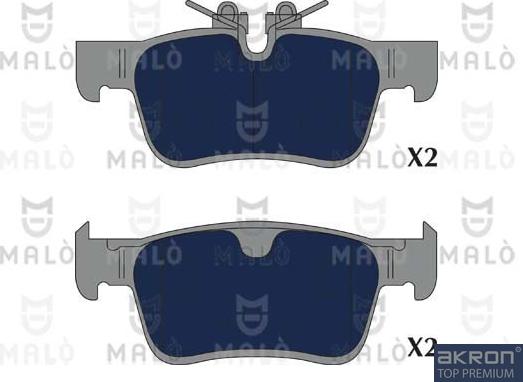 AKRON-MALÒ 1051336 - Гальмівні колодки, дискові гальма autocars.com.ua