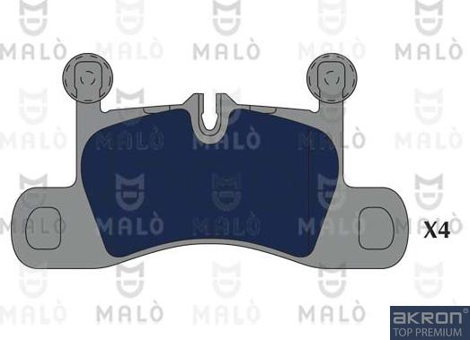 AKRON-MALÒ 1051352 - Гальмівні колодки, дискові гальма autocars.com.ua