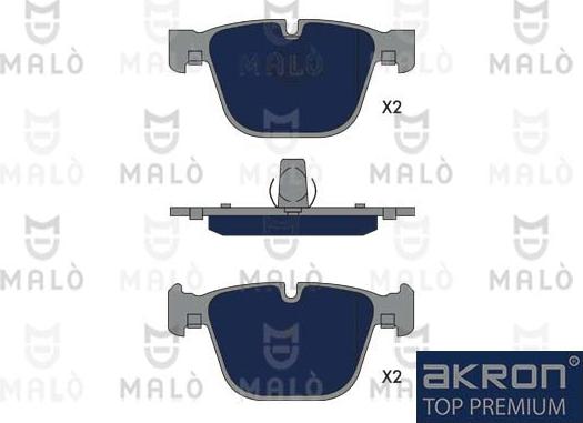 AKRON-MALÒ 1051362 - Гальмівні колодки, дискові гальма autocars.com.ua