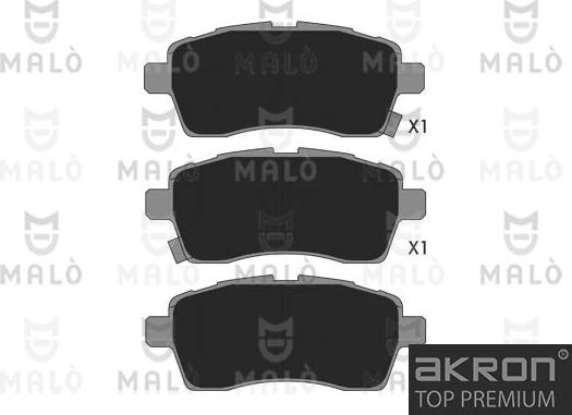 AKRON-MALÒ 1051379 - Гальмівні колодки, дискові гальма autocars.com.ua