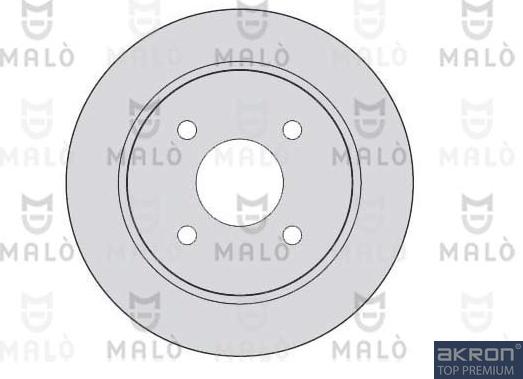 AKRON-MALÒ 1110015 - Гальмівний диск autocars.com.ua