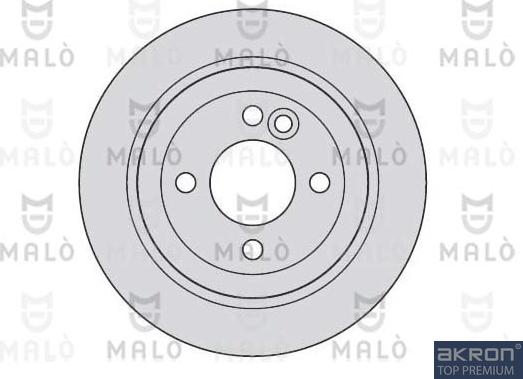 AKRON-MALÒ 1110023 - Гальмівний диск autocars.com.ua