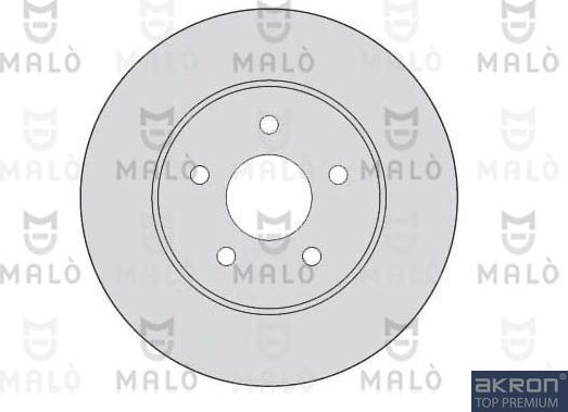 AKRON-MALÒ 1110027 - Гальмівний диск autocars.com.ua