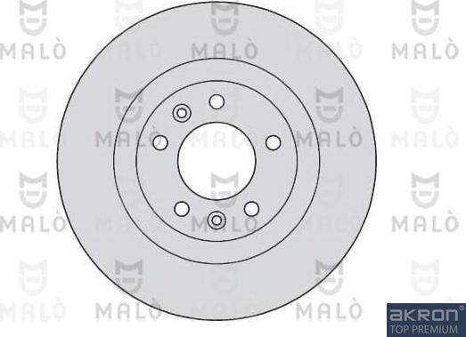 AKRON-MALÒ 1110057 - Гальмівний диск autocars.com.ua