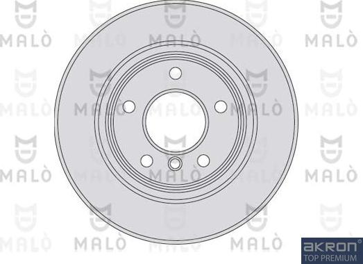 AKRON-MALÒ 1110085 - Гальмівний диск autocars.com.ua