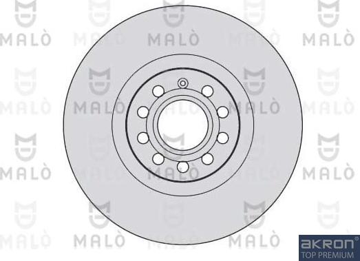 AKRON-MALÒ 1110091 - Гальмівний диск autocars.com.ua