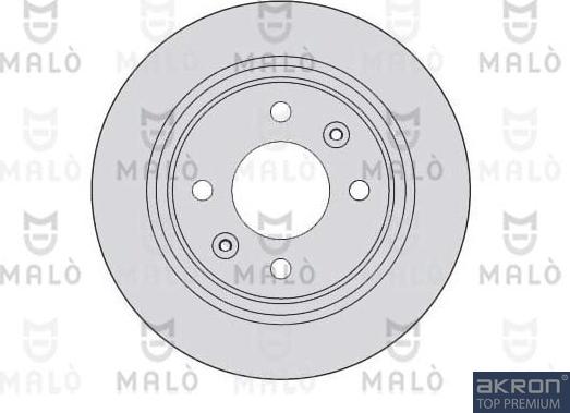 AKRON-MALÒ 1110104 - Гальмівний диск autocars.com.ua