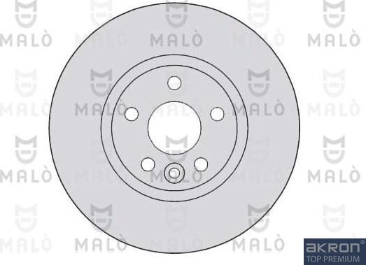 AKRON-MALÒ 1110115 - Гальмівний диск autocars.com.ua