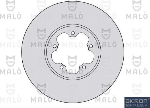 AKRON-MALÒ 1110120 - Гальмівний диск autocars.com.ua