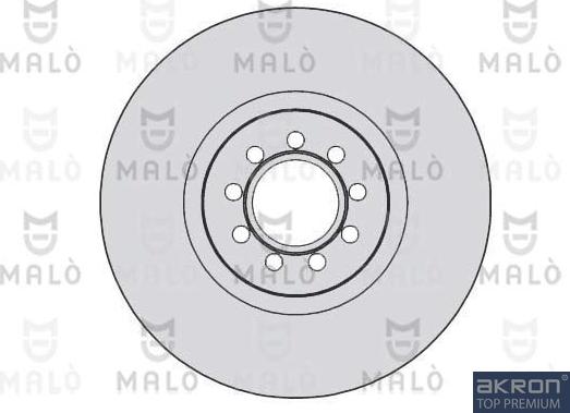 AKRON-MALÒ 1110136 - Гальмівний диск autocars.com.ua