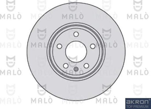 AKRON-MALÒ 1110143 - Гальмівний диск autocars.com.ua