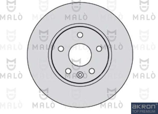 AKRON-MALÒ 1110145 - Гальмівний диск autocars.com.ua