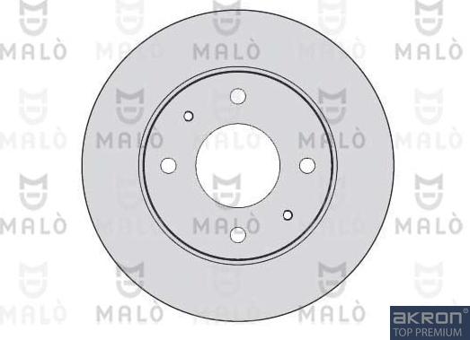 AKRON-MALÒ 1110155 - Гальмівний диск autocars.com.ua