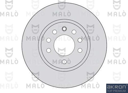 AKRON-MALÒ 1110162 - Гальмівний диск autocars.com.ua