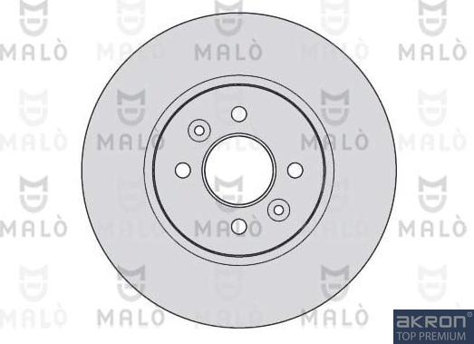 AKRON-MALÒ 1110179 - Гальмівний диск autocars.com.ua