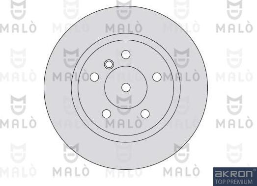 AKRON-MALÒ 1110186 - Гальмівний диск autocars.com.ua