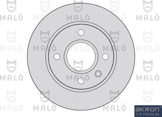 AKRON-MALÒ 1110198 - Гальмівний диск autocars.com.ua