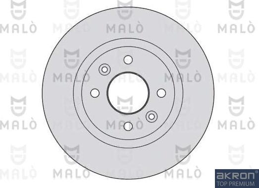 AKRON-MALÒ 1110201 - Гальмівний диск autocars.com.ua