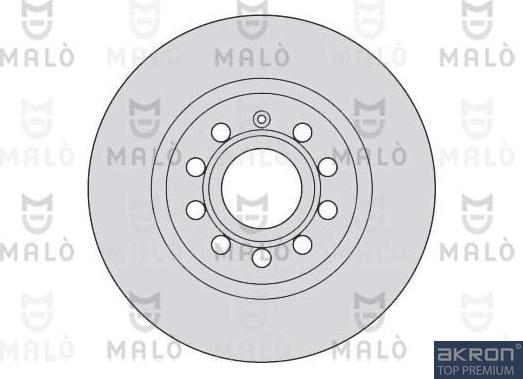 AKRON-MALÒ 1110210 - Гальмівний диск autocars.com.ua