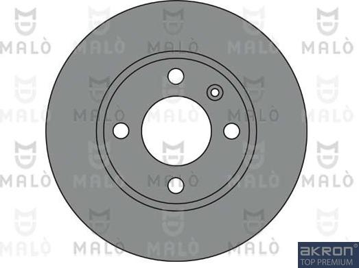 AKRON-MALÒ 1110236 - Гальмівний диск autocars.com.ua