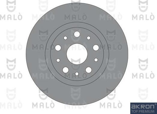 AKRON-MALÒ 1110237 - Гальмівний диск autocars.com.ua