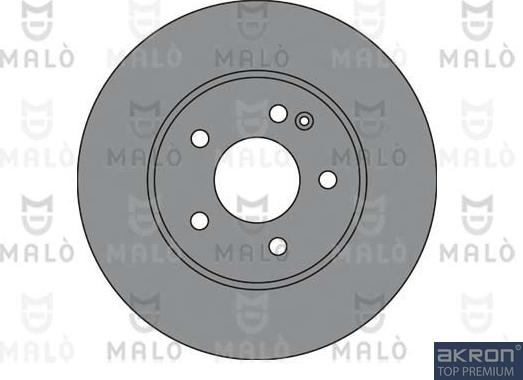 AKRON-MALÒ 1110292 - Гальмівний диск autocars.com.ua