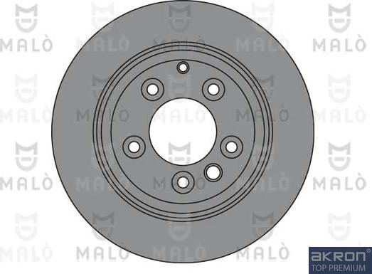 AKRON-MALÒ 1110308 - Гальмівний диск autocars.com.ua