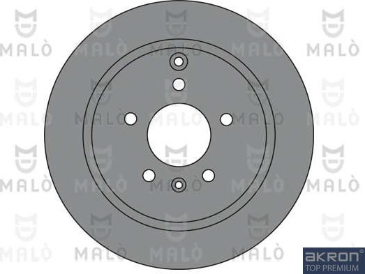 AKRON-MALÒ 1110358 - Гальмівний диск autocars.com.ua
