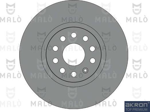 AKRON-MALÒ 1110395 - Гальмівний диск autocars.com.ua