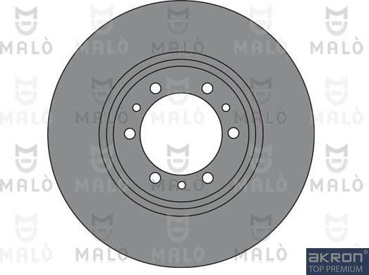 AKRON-MALÒ 1110426 - Гальмівний диск autocars.com.ua
