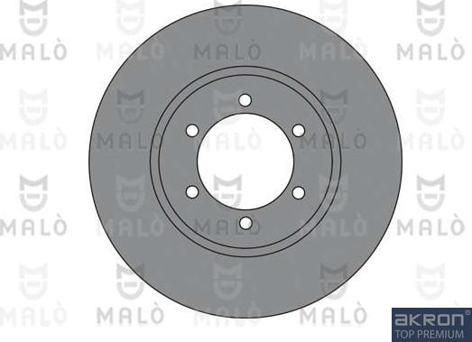 AKRON-MALÒ 1110429 - Гальмівний диск autocars.com.ua