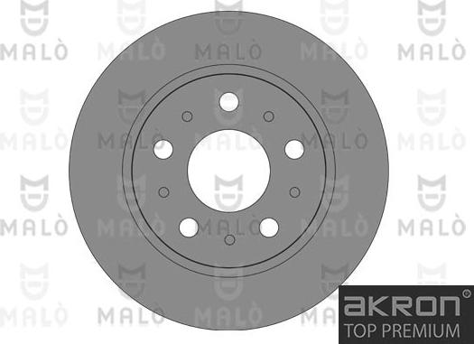 AKRON-MALÒ 1110496 - Гальмівний диск autocars.com.ua