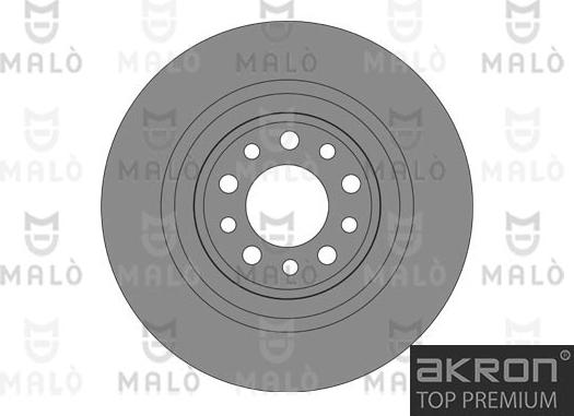 AKRON-MALÒ 1110538 - Гальмівний диск autocars.com.ua