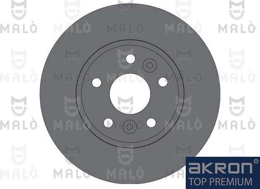 AKRON-MALÒ 1110542 - Гальмівний диск autocars.com.ua