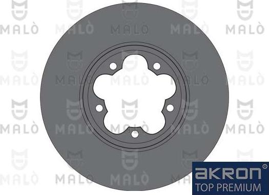 AKRON-MALÒ 1110549 - Гальмівний диск autocars.com.ua