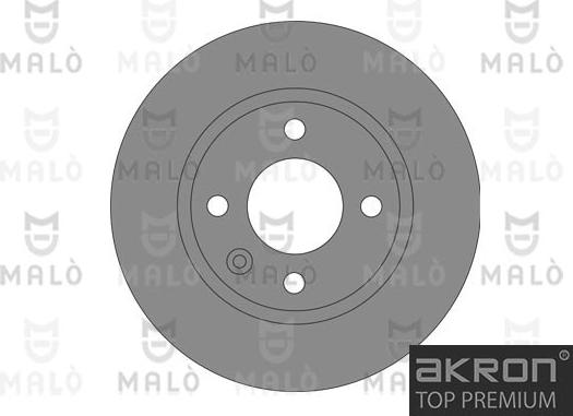 AKRON-MALÒ 1110652 - Гальмівний диск autocars.com.ua