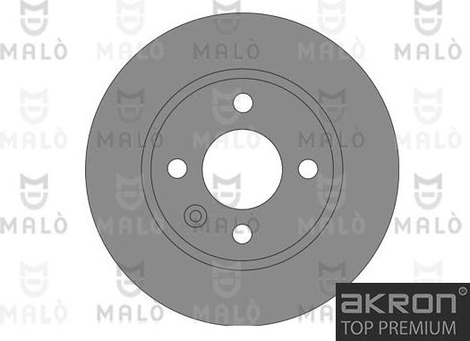 AKRON-MALÒ 1110658 - Гальмівний диск autocars.com.ua